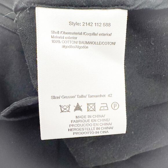 Day Birger Et Mikkelsen Black Denim Jacket Embroidered Pattern Size 42 XL - Picture 5 of 6